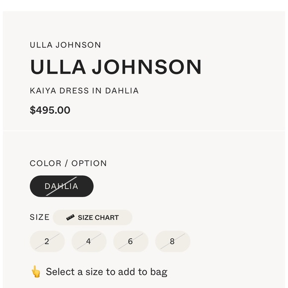 Ulla Johnson kaiya dress in dahlia size 6 - Picture 7 of 11